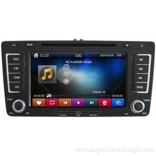 Ouchuangbo Car Auto-Radio DVD System for Skoda Octavia 2013 GPS Navigation iPod USB TV Mp3